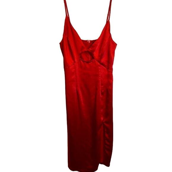 Lulus Red Midi Dress Size Small - Picture 1 of 6